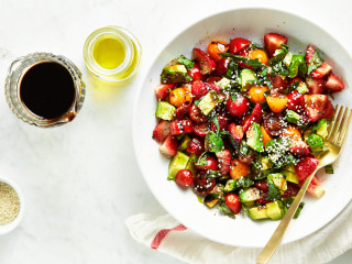 Avocado Strawberry Caprese