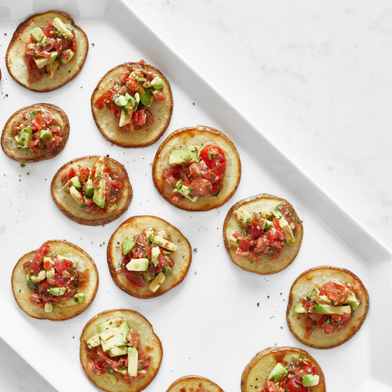 Game Night Crispy Potato Bruschetta