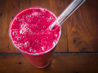 Neon Pink Smoothie Juice