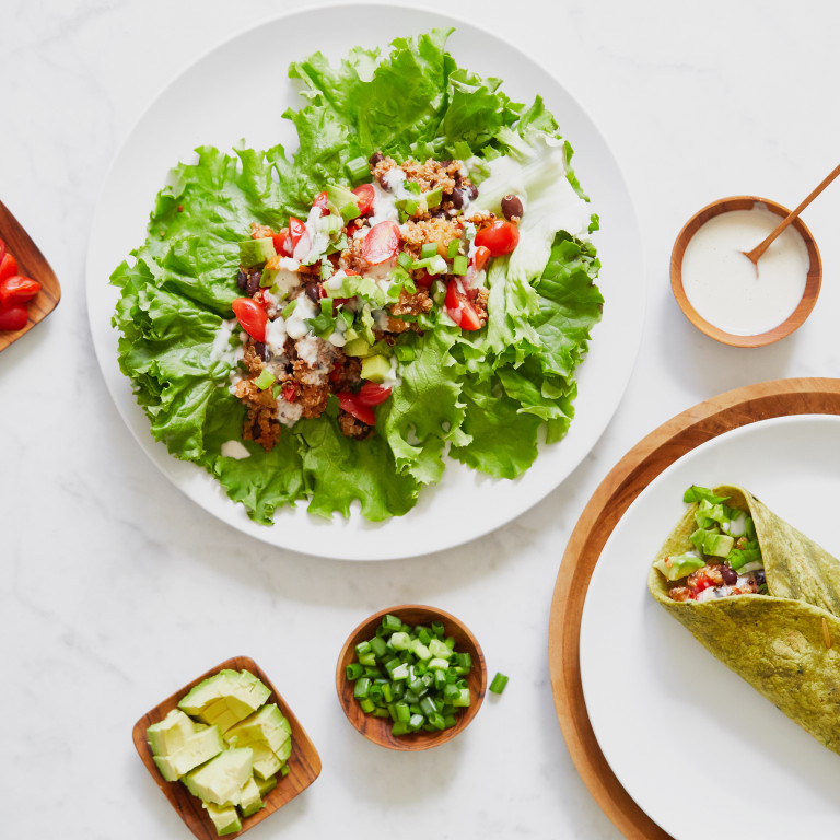 One Pot Quinoa and Black Bean Wraps