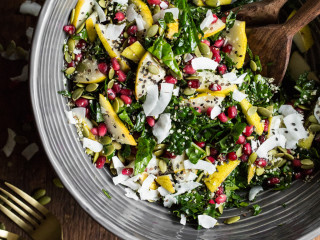 Superfood Crunch Salad with Homemade Balsamic Apple Vinaigrette