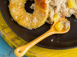 Tropical Pineapple Boozy Baked Oatmeal